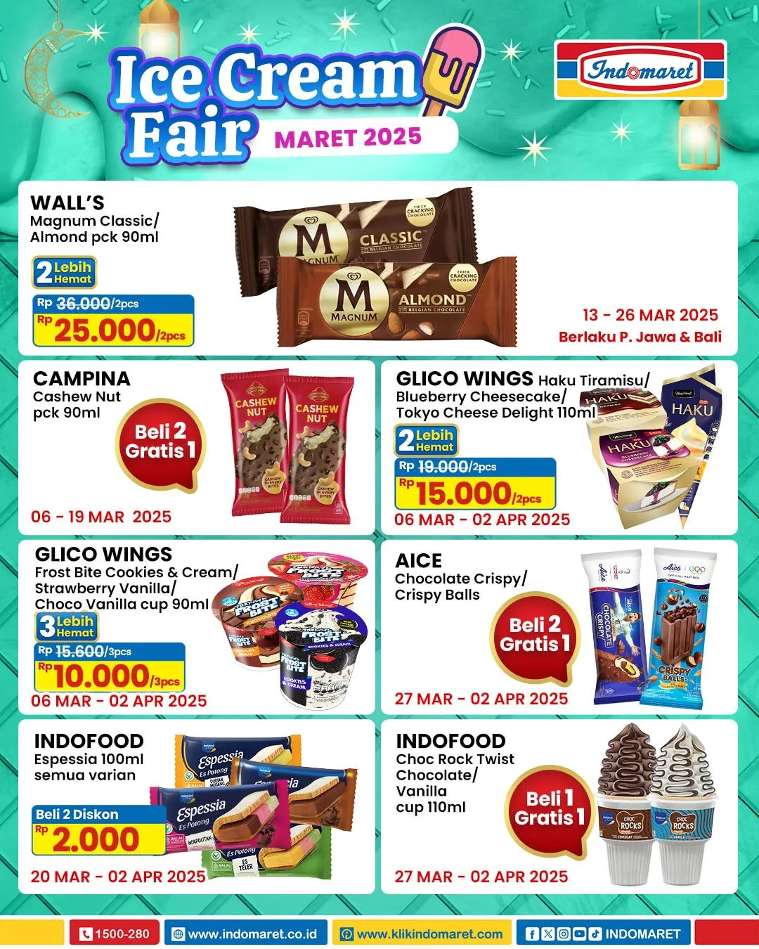 Promo Indomaret Ice Cream Fair Periode Maret 2025