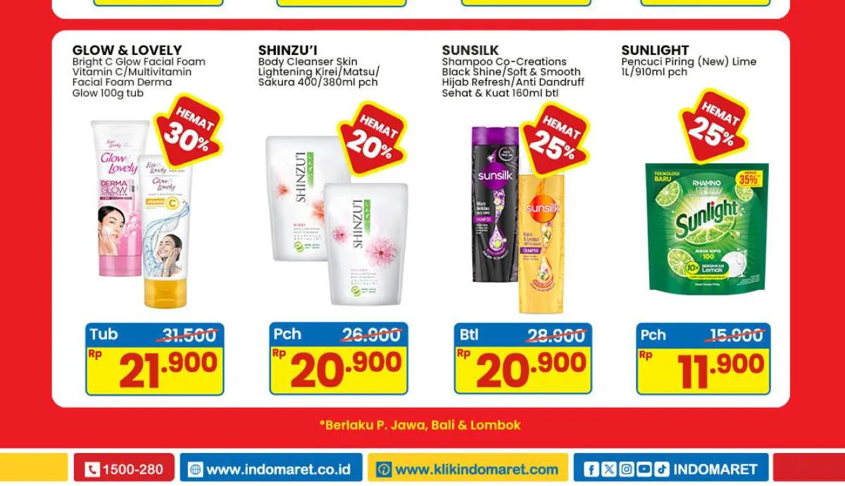 Promo Indomaret Weekend 23-25 Mei 2025, Sunsilk dan Sunlight Hemat Minggu Ini