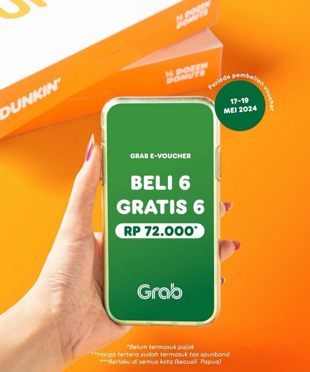 Dunkin x Grab E-voucher