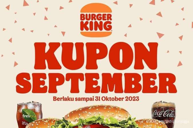 Promo Burger King 1-30 September 2023, Kupon September Ice Cone Rp 5.000