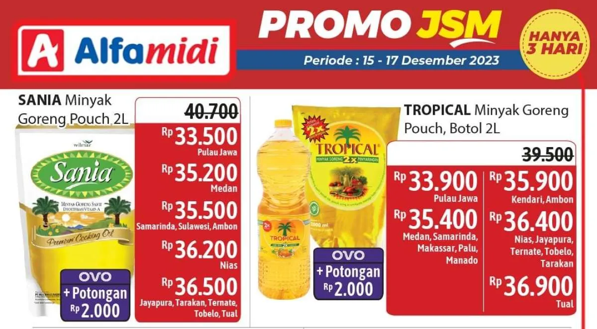 Katalog Promo JSM Alfamidi Hanya 3 Hari Periode 15-17 Desember 2023, Cek di Sini!