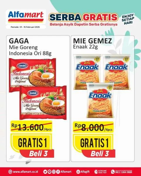 Promo Alfamart Serba Gratis Periode 1-15 Februari 2025