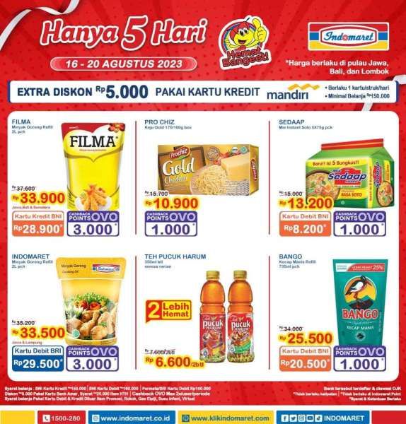 Katalog Promo Indomaret Terbaru 16-20 Agustus 2023, Promo Hanya 5 Hari