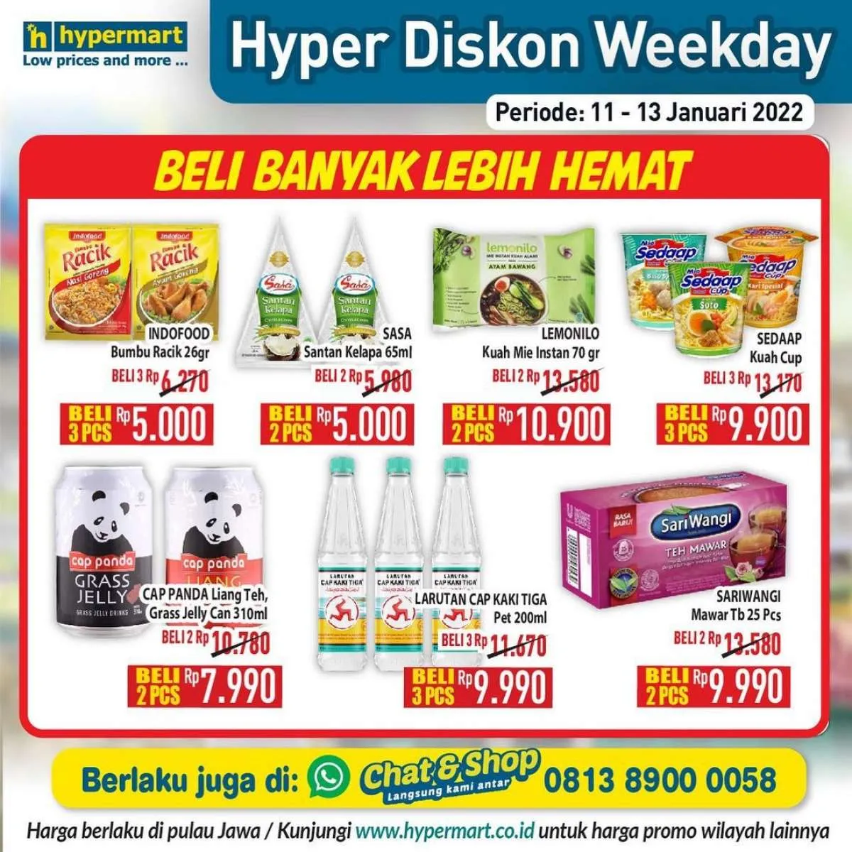 Katalog Promo Hypermart Hyper Diskon Weekday Periode 11-13 Januari 2022