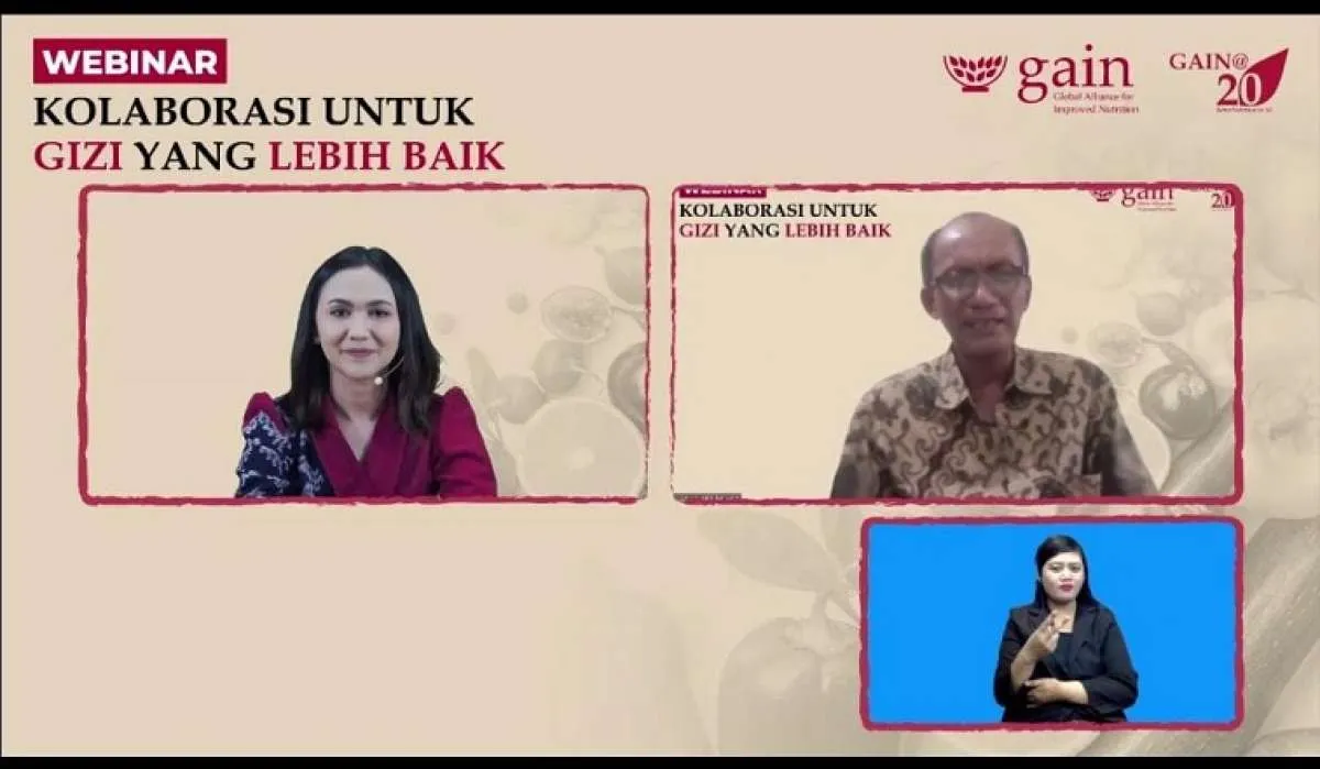 20 Tahun Atasi Malnutrisi, GAIN Gelar Webinar Kolaborasi untuk Gizi yang Lebih Baik