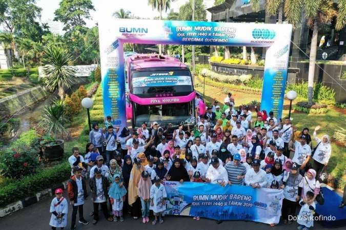 Sucofindo Berangkatkan 531 Orang dalam Mudik Bareng BUMN 2019