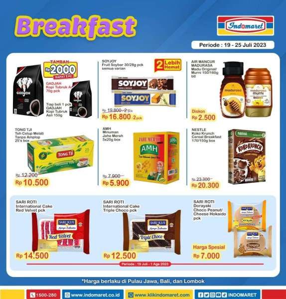 Katalog Harga Promo Indomaret 19-25 Juli 2023, Super Hemat Mingguan Terbaru