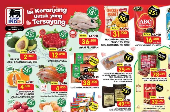 Katalog Promo Superindo Weekday Diskon hingga 40% Periode 3-6 Februari 2025