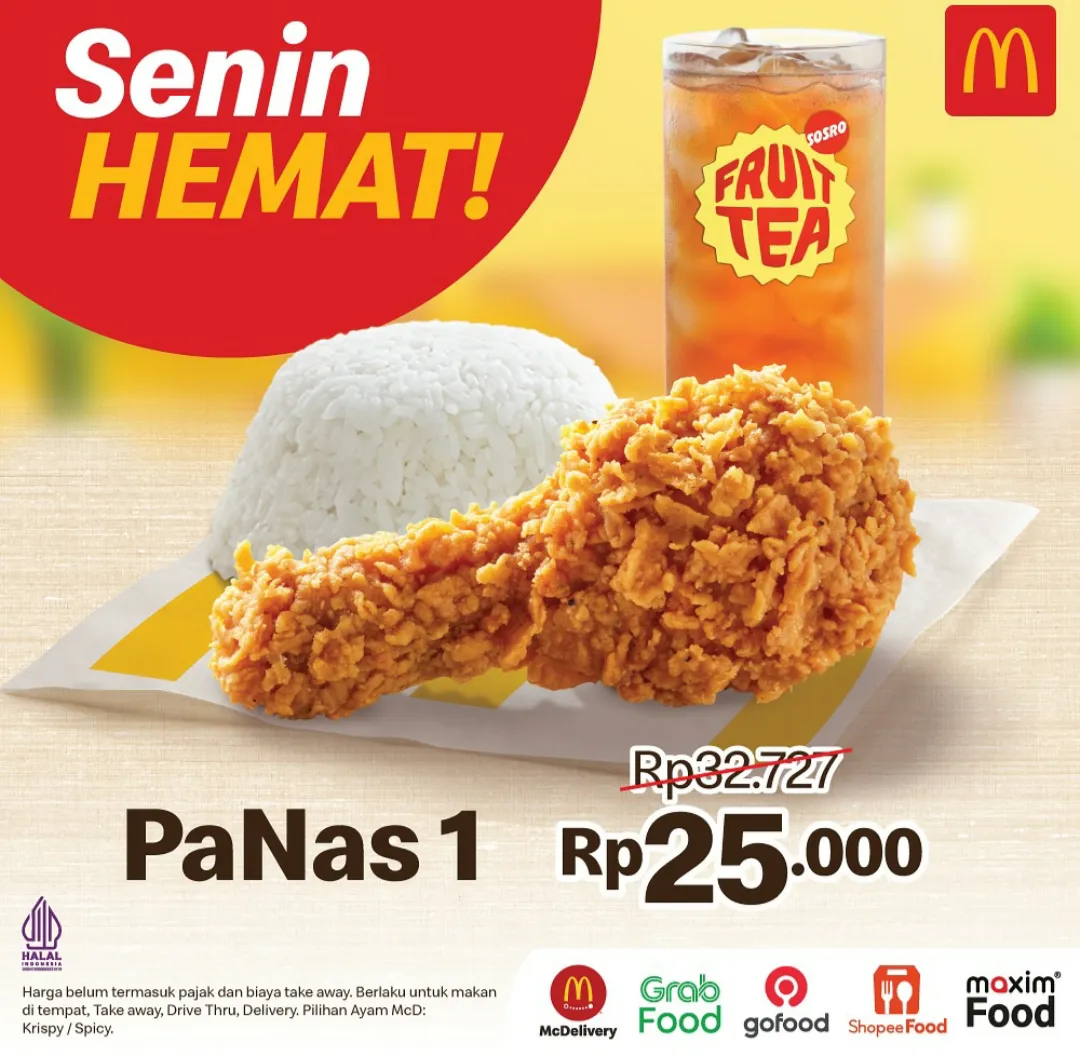 McD Senin Hemat Rp 25.000