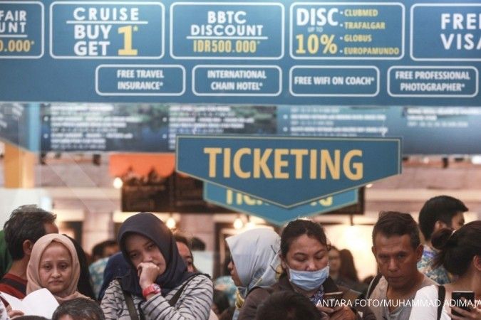 Bank Mandiri berikan fasilitas pembayaran di Garuda Indonesia Travel Fair 2018