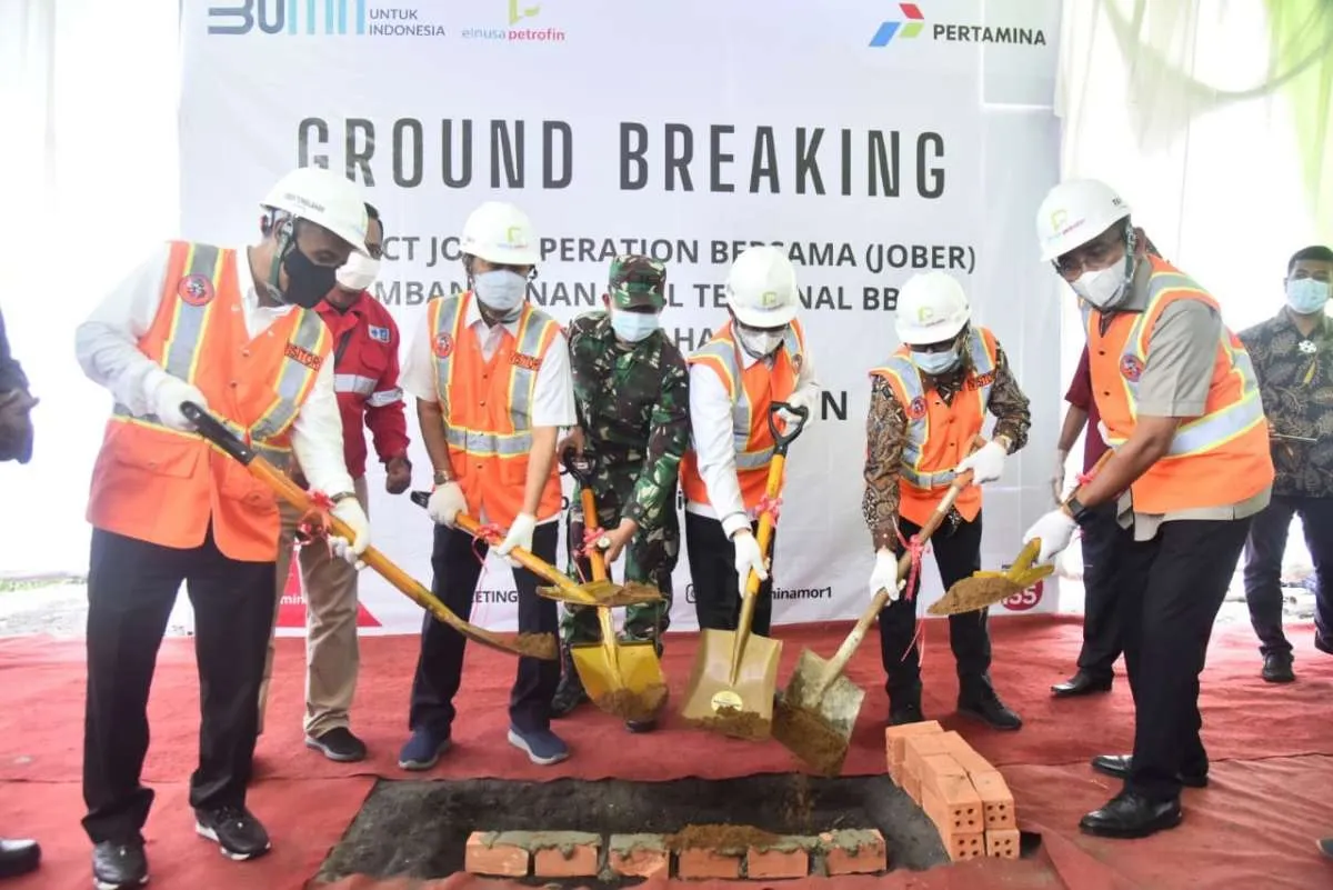Anak usaha Elnusa (ELSA) groundbreaking fuel terminal di Indragiri Hilir