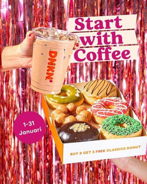 Promo Dunkin untuk Umum Sampai 31 Januari 2024