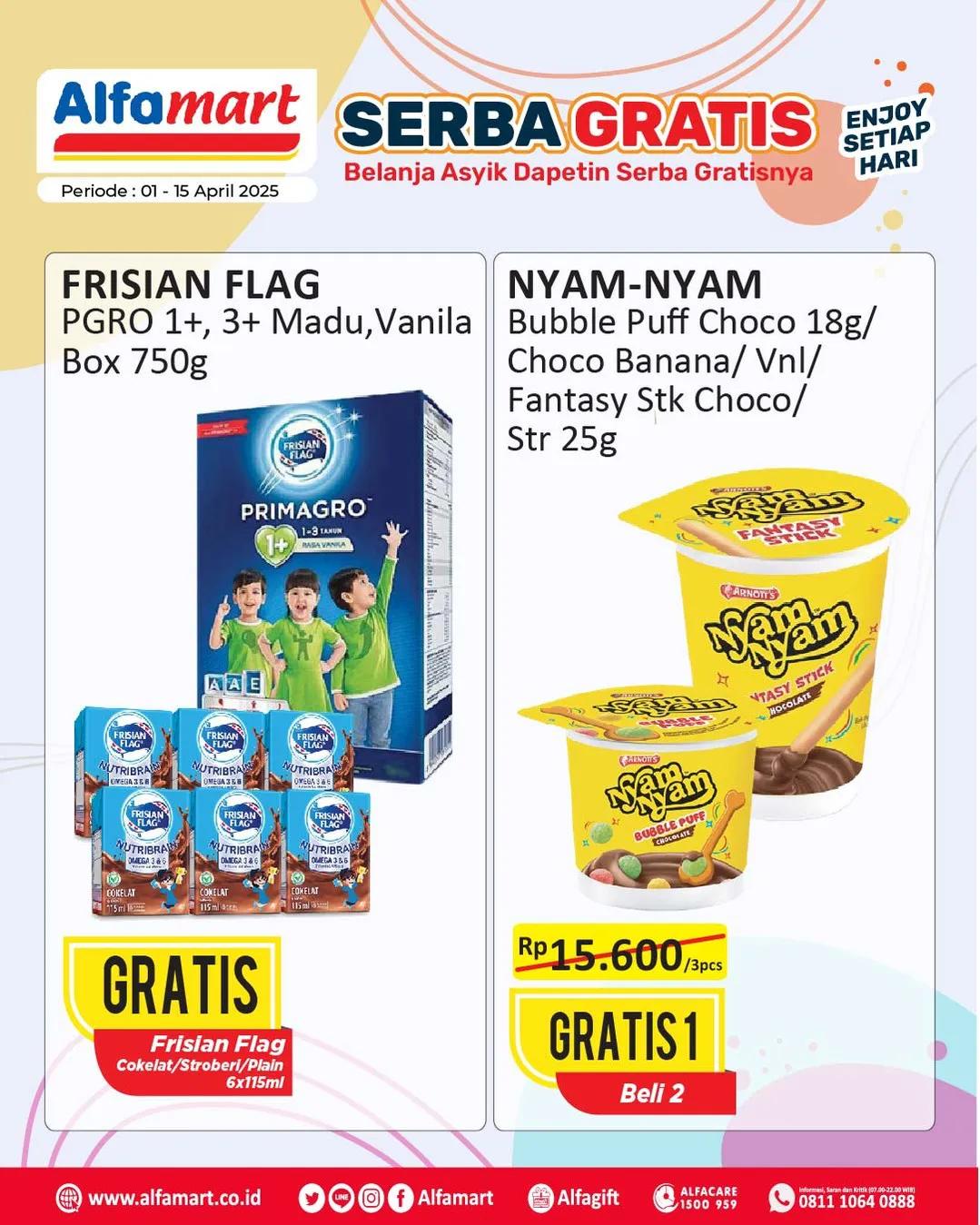 Promo Alfamart Serba Gratis Periode 1-15 April 2025