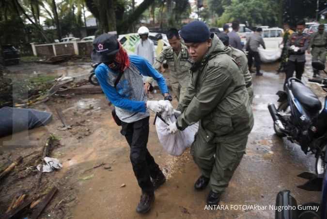 Hingga Senin siang, Polda Banten evakuasi 222 jenazah korban tsunami Selat Sunda