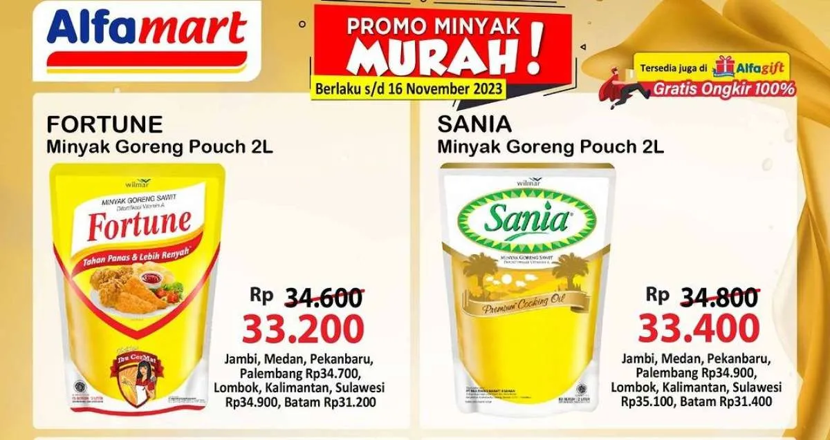 Promo Alfamart Minyak Goreng Murah Sampai 16 November 2023, Banyak Potongan Harga!