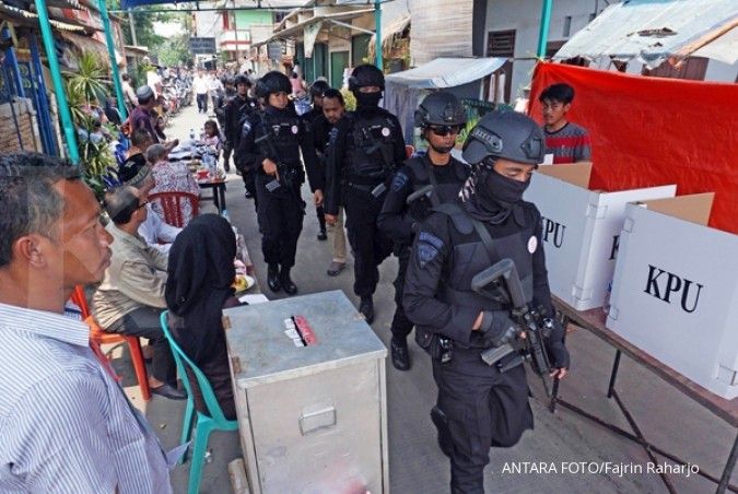 Polisi amankan 40 orang diduga relawan Anies Sandi