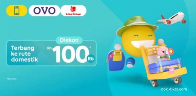 Pesan Tiket Domestik Lion Group, Dapatkan Diskon Rp100.000 dari Tiket.com