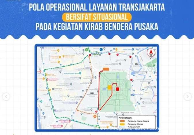 Layanan Transjakarta Peringatan 17 Agustus 2025