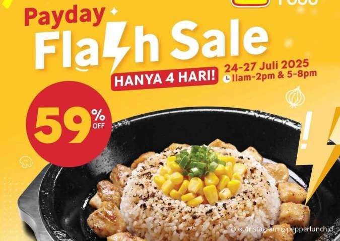 Promo Pepper Lunch Via GrabFood 24-27 Juli, Chicken Pepper Rice Cuma Rp 33.000-an 
