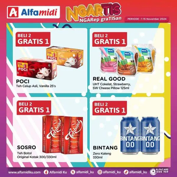 Promo Alfamidi Ngartis (Ngarep Gratisan) Periode 1-15 November 2024