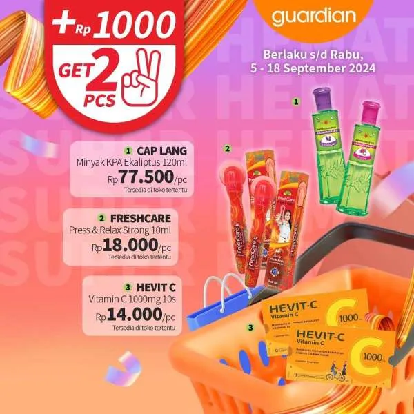 Promo Guardian Super Hemat Periode 5-18 September 2024