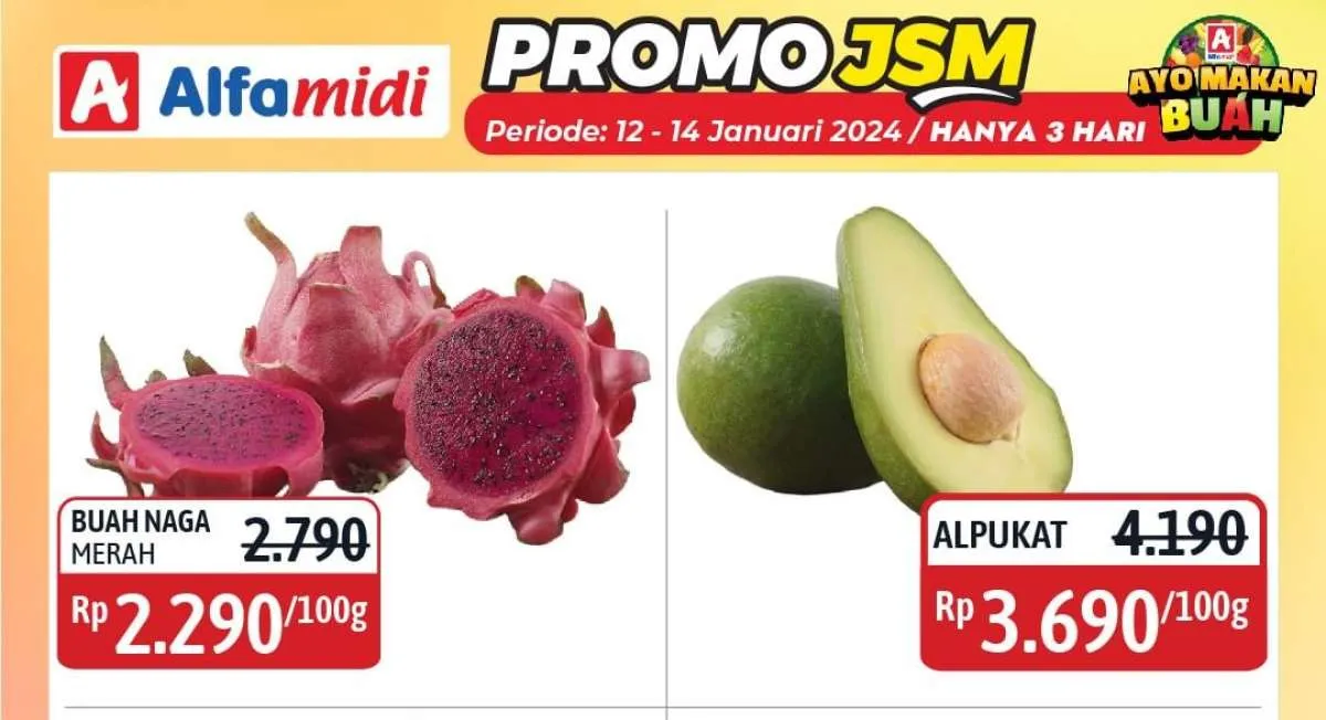 Katalog Promo JSM Alfamidi Hanya 3 Hari Periode 12-14 Januari 2024