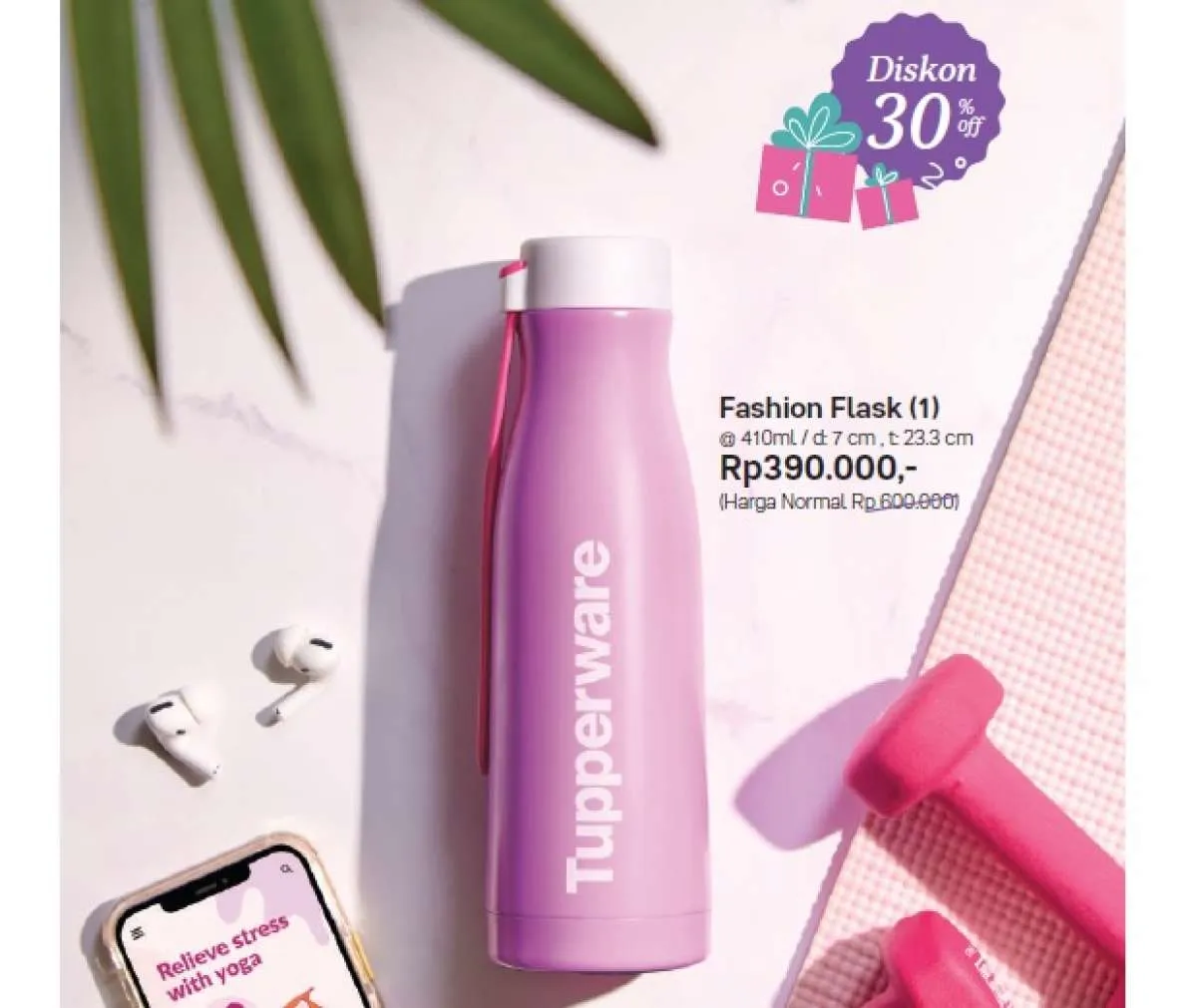 Katalog promo Tupperware Juli 2021, ada diskon hingga 30% untuk botol minum