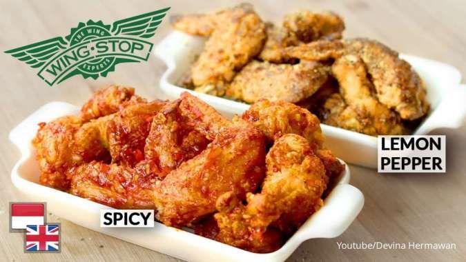 Resep Chicken Wings ala Wingstop, Berbumbu Lemon Pepper dan Saus Spicy