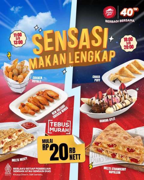 Promo Pizza Hut Tebus Murah 2-30 September 2024