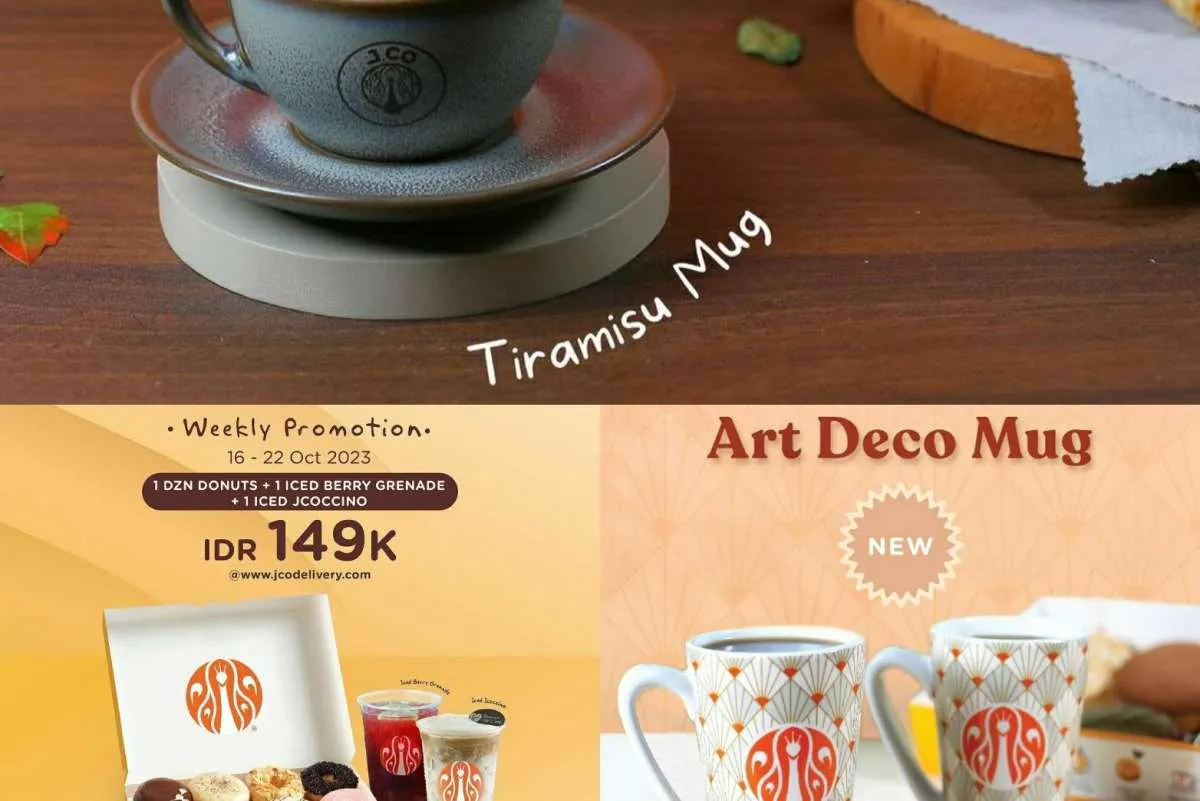 Promo Mingguan J.CO, Donat hingga Mug Cantik Khas JCO edisi 16-22 Oktober 2023