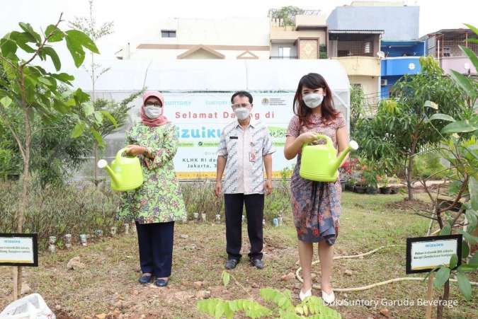 Suntory Garuda Beverage Resmikan Fasilitas Greenhouse Pertama di Sekolah Binaan Mizuiku, Memperingati Pekan Air Dunia