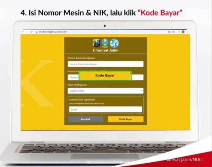 Cara bayar pajak kendaraan online Jatim bisa melalui e-samsat Jatim 