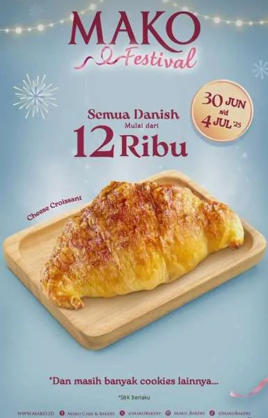 Promo Mako Festival Semua Danish Mulai 12.000