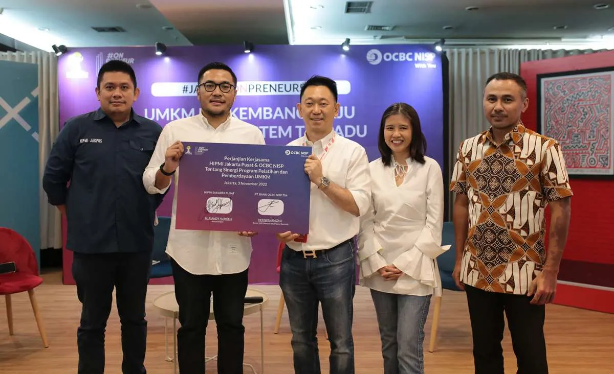 Pacu Pembiayaan ke Pelaku UMKM, Bank OCBC NISP Gandeng Hipmi Jakarta