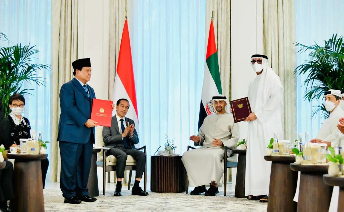 Hasil Pertemuan Prabowo dan Jokowi dengan Presiden Uni Emirat Arab