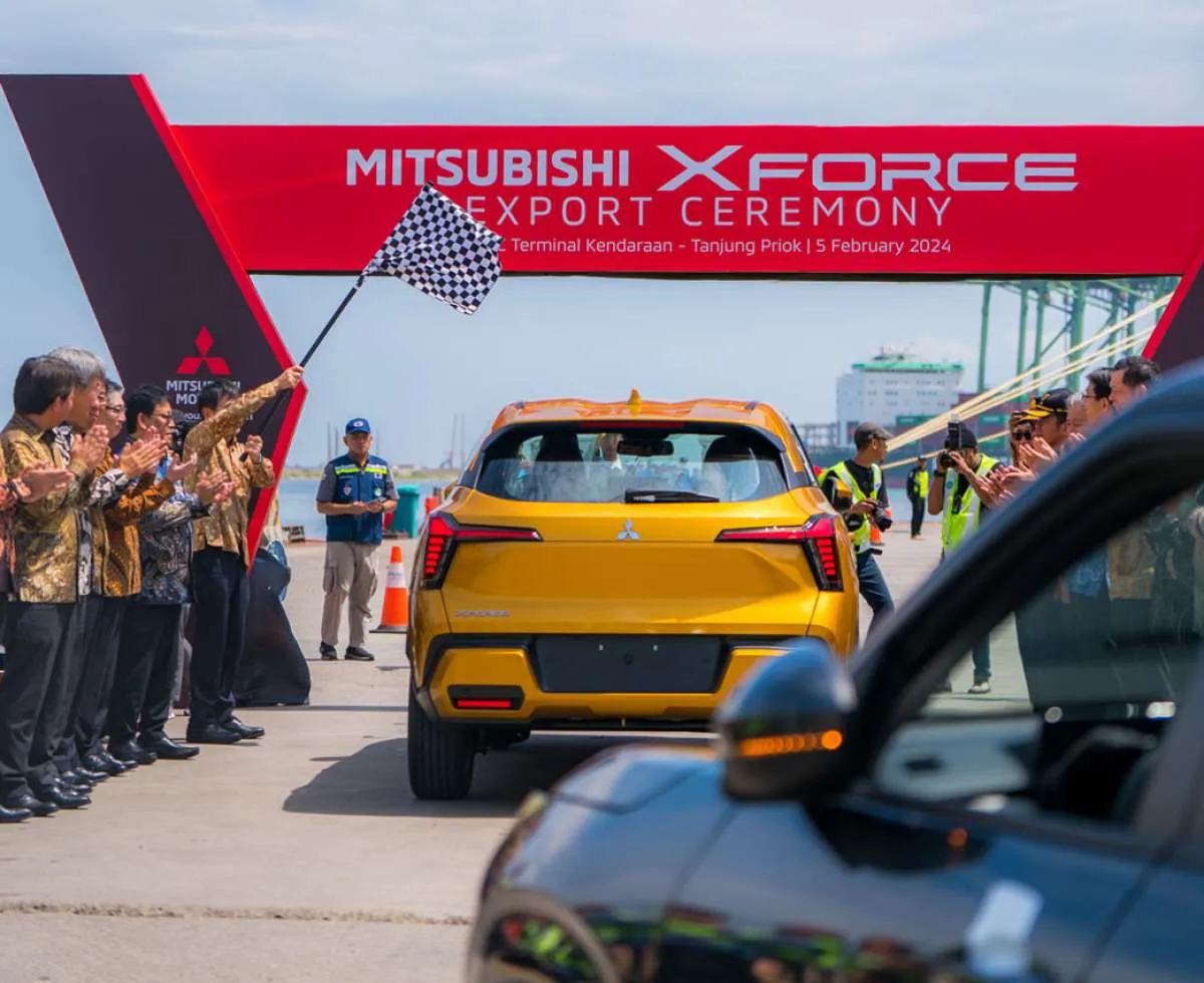 Indonesia Kendaraan Terminal (IPCC) Ekspor Perdana Mitsubishi Xforce ke Vietnam