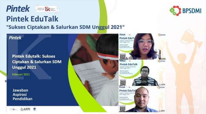 Pintek Membantu Permodalan Lembaga Pelatihan Kerja untuk Mendorong Terwujudnya Sumber Daya Manusia Unggul di Tahun 2021