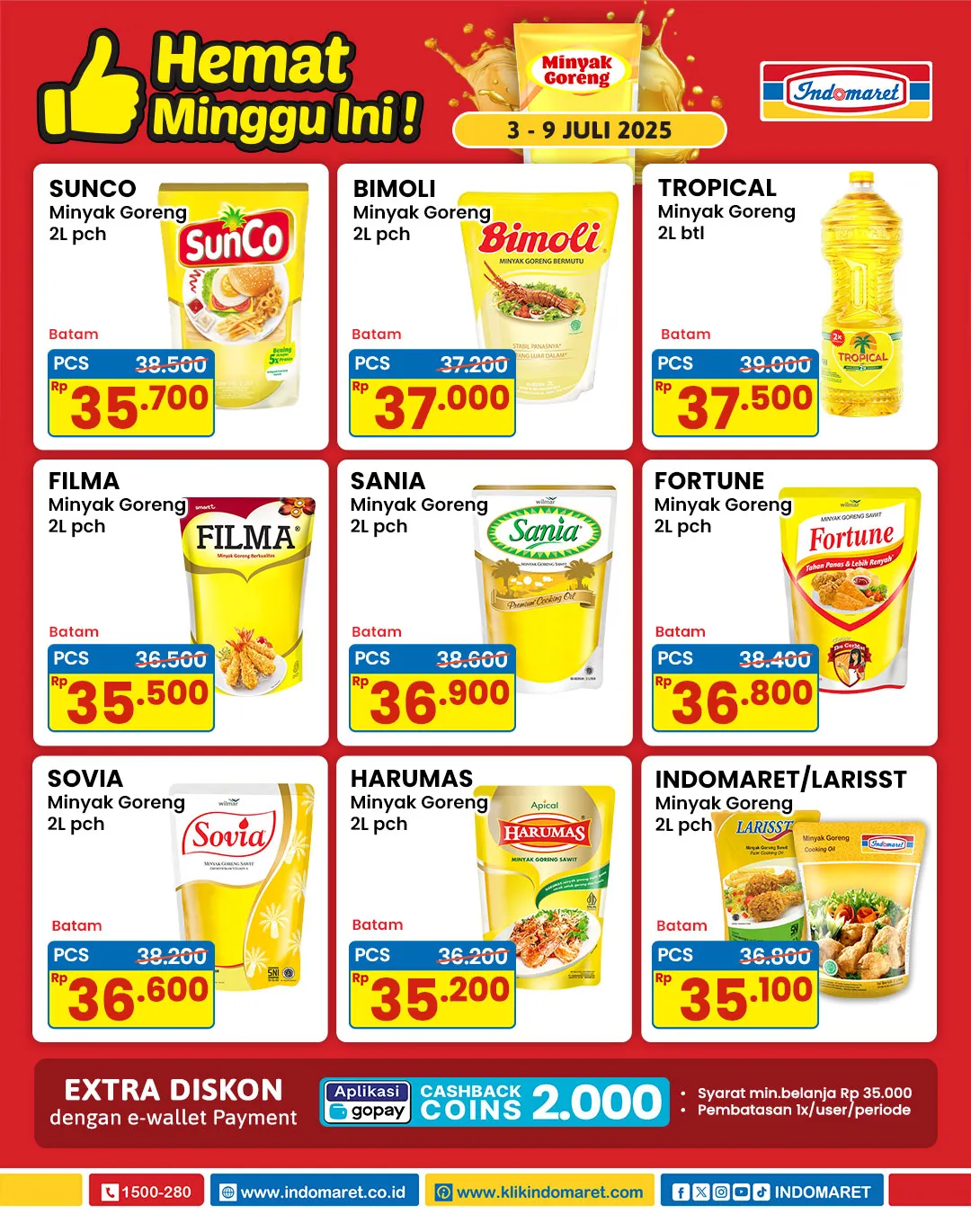 Promo Indomaret Minyak Goreng Hemat Periode 3-9 Juli 2025