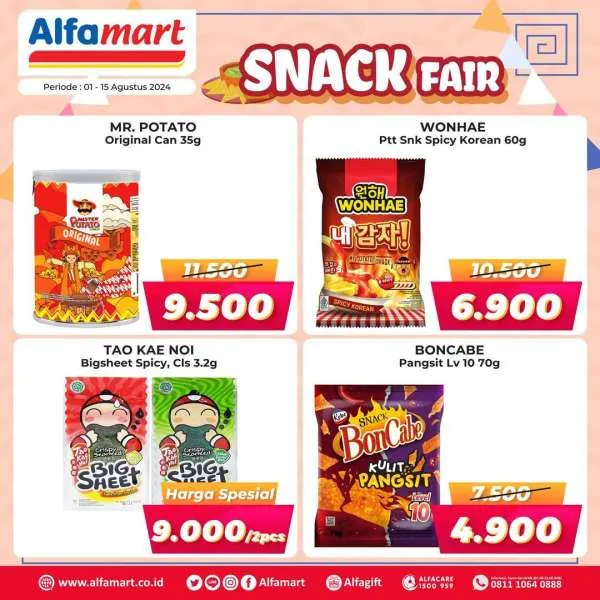 Promo Alfamart Snack Fair Periode 1-15 Agustus 2024