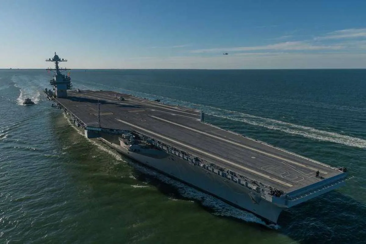 Amerika Serikat Menarik Kapal Induk USS Gerald R. Ford dari Timur Tengah
