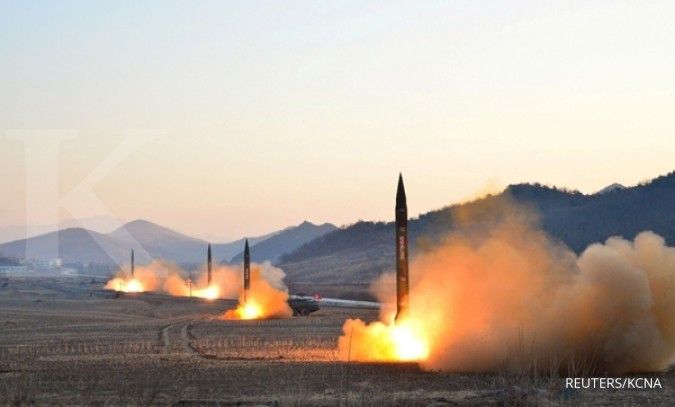 Saat ujicoba rudal balistik Korea Utara gagal  