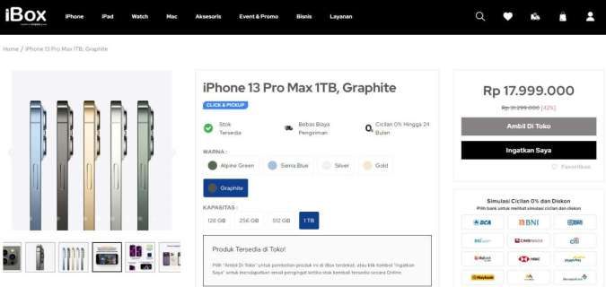 Harga HP iPhone 13 Pro Max