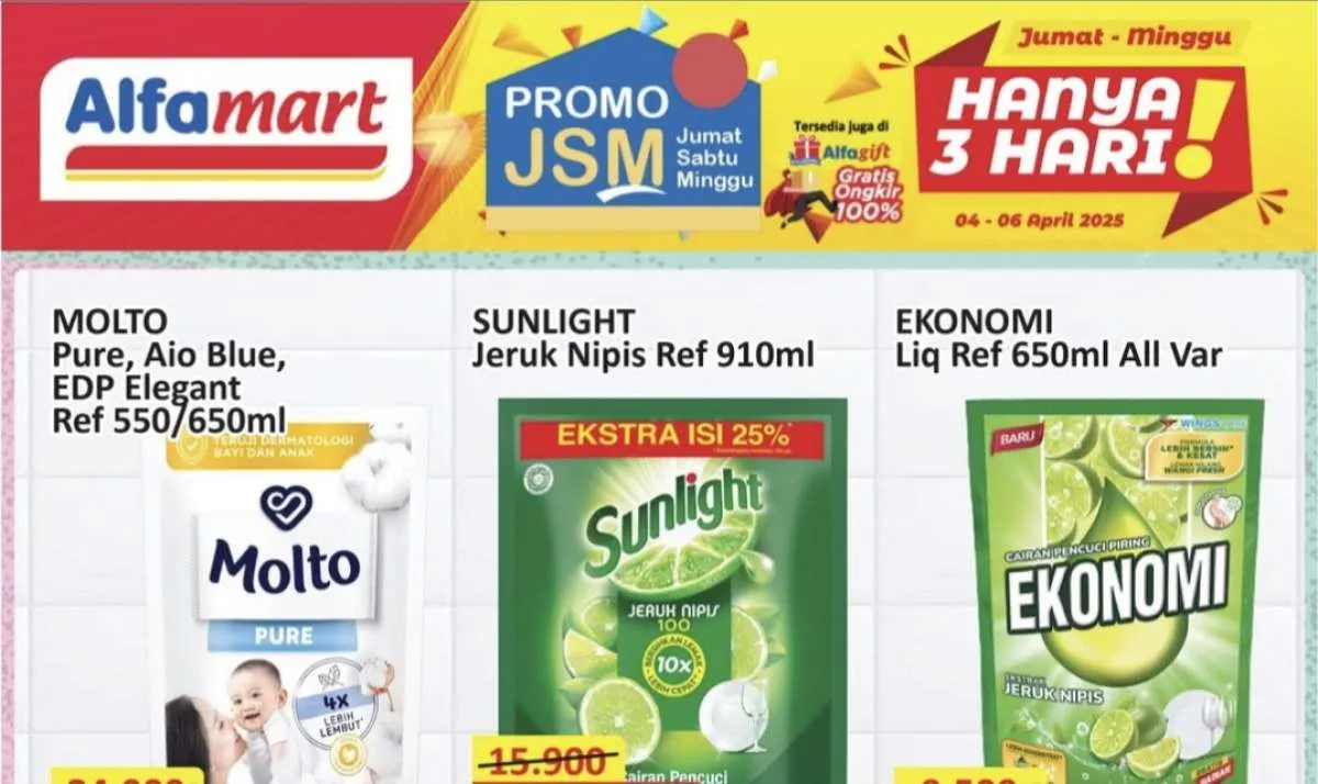 Katalog Promo JSM Alfamart Periode 4-6 April 2025, Serba Hemat Hanya 3 Hari!