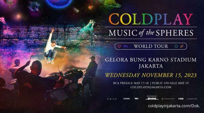 Tiket Konser Coldplay Pre-sale BCA Segera Dibuka, Ini Daftar Harga & Seated Plannya!