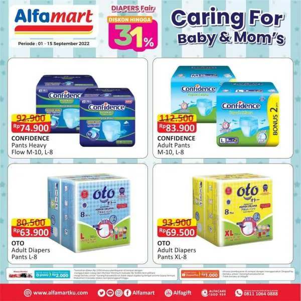 Promo Alfamart Diapers Fair Periode 1-15 September 2022