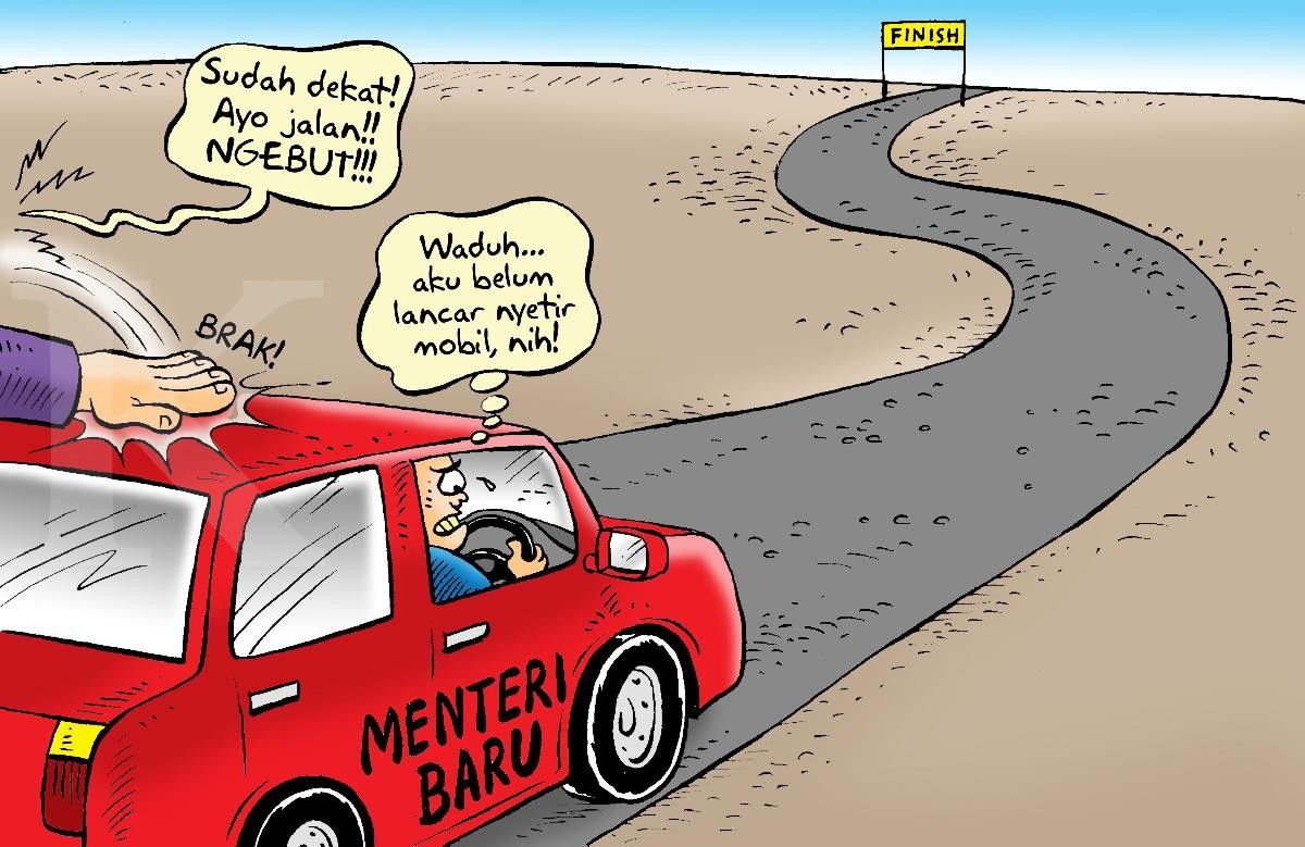 Menteri Baru Masih Belajar