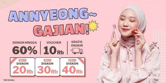 Promo Nacific Spesial Gajian, Ada Diskon s/d 60% untuk Belanja Hemat Skincare Korea