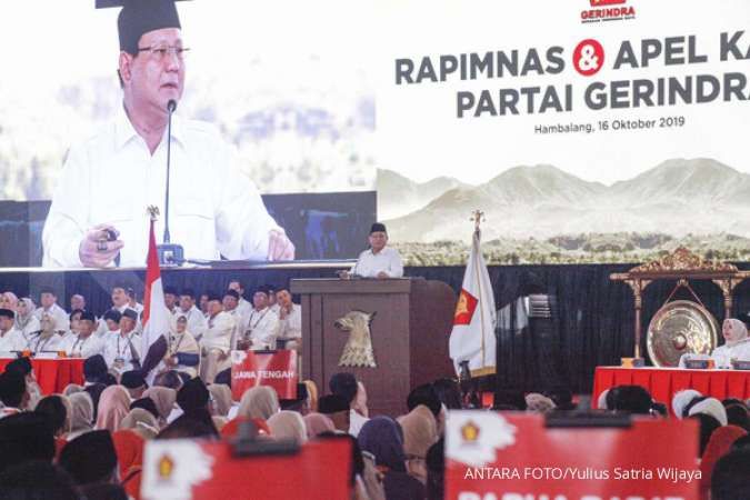 Ini tiga sikap politik Prabowo yang disampaikan dalam Rapimnas Gerindra