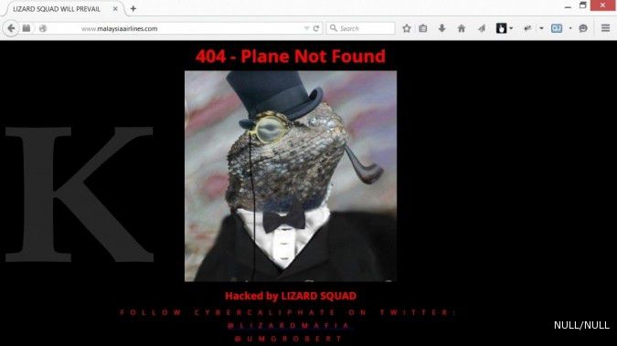 Situs Malaysia Airlines diretas grup afiliasi ISIS