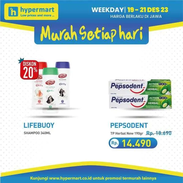 Promo Hypermart Hyper Diskon Weekday Periode 19-21 Desember 2023